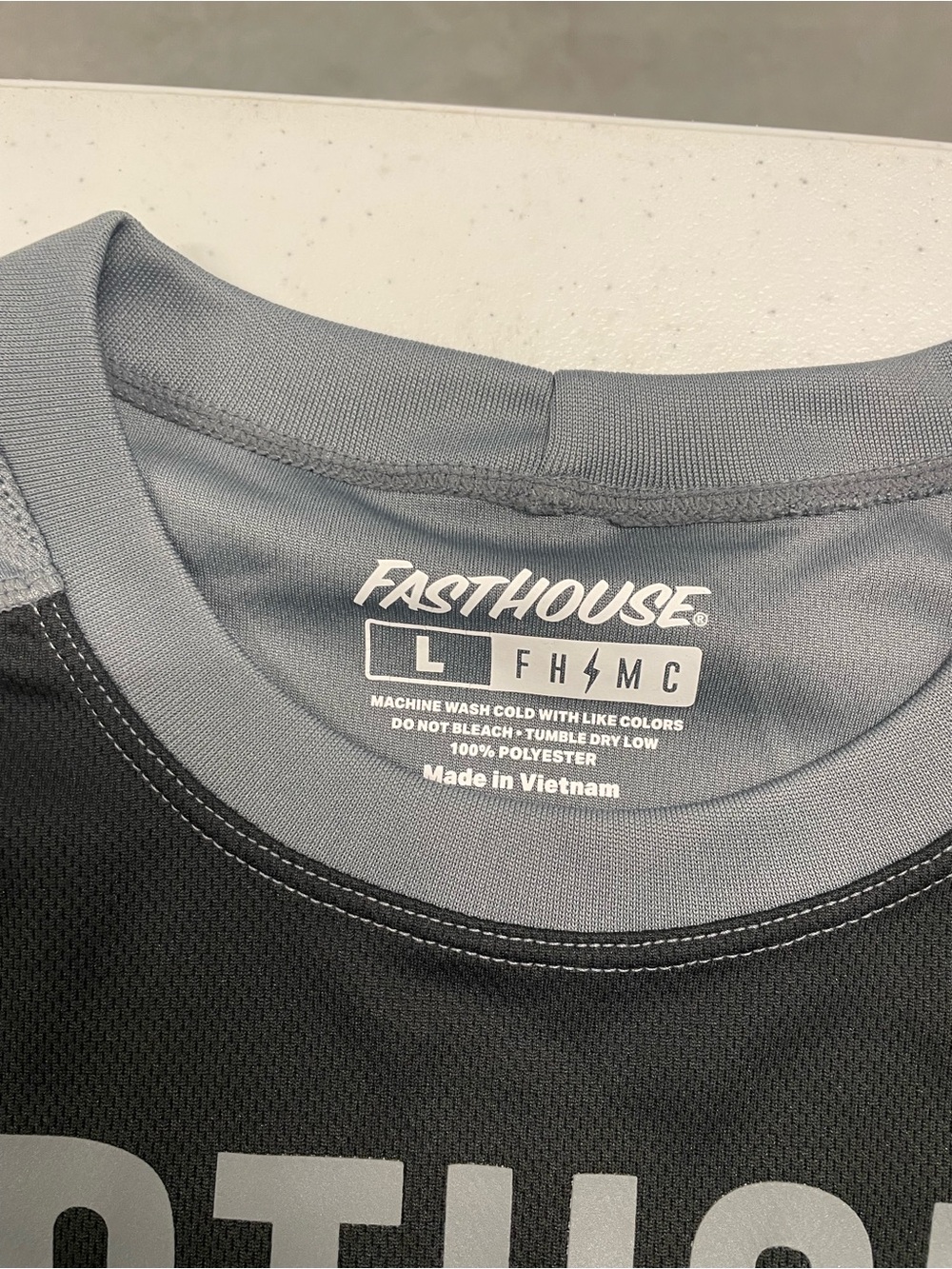 Fasthouse Men's Grey and Black Jersey Shirt